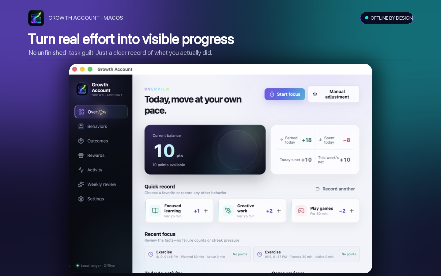 Growth Account overview